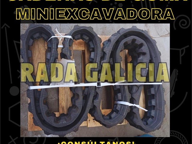 CADENAS DE GOMA PARA MINI EXCAVADORA y DUMPER CORMIDI medidas 180X72KX36