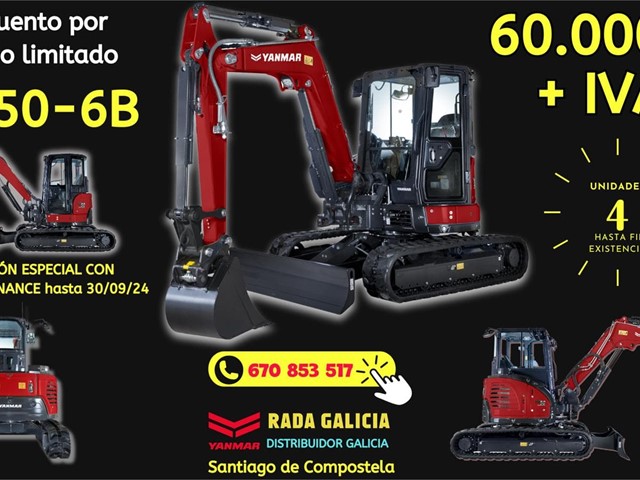 ¡Oportunidad Limitada! Promoción especial de miniexcavadoras Yanmar en Rada Galicia