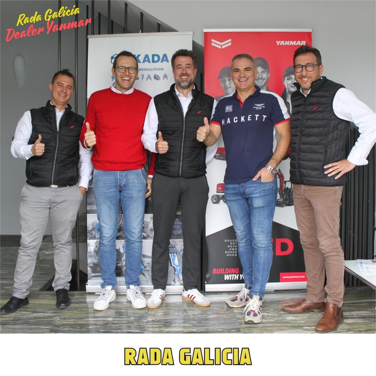 Visita del equipo de Yanmar Compact Equipment EMEA a Rada Galicia - Imagen 2